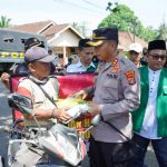 Bansos Kapolres Lampung Utara Sasar Warga Kelurahan Cempedak dan Kotabumi Udik
