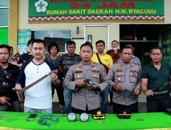 Kapolres Lampung Utara Tepati Janji Tidak Sepekan Berhasil  Tangkap Pelaku Curas Hewan Ternak Yang Bersenjata Api