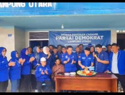 DPC – Partai – Demokrat – Lampung Utara – Potong Tumpeng & Doa Bersama